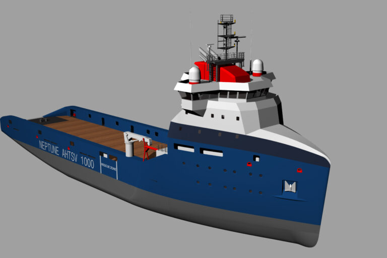 Neptune Shipyard anchor handler tug supply vessel render