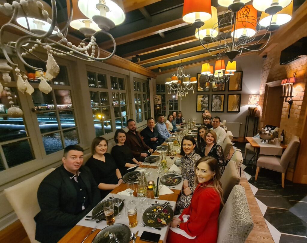 C-Job Gdansk team Christmas dinner 2021