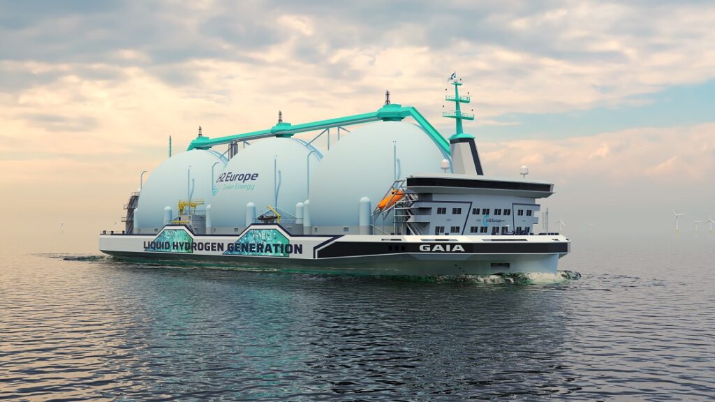 Liquid hydrogen tanker 37500 m3 cargo capacity